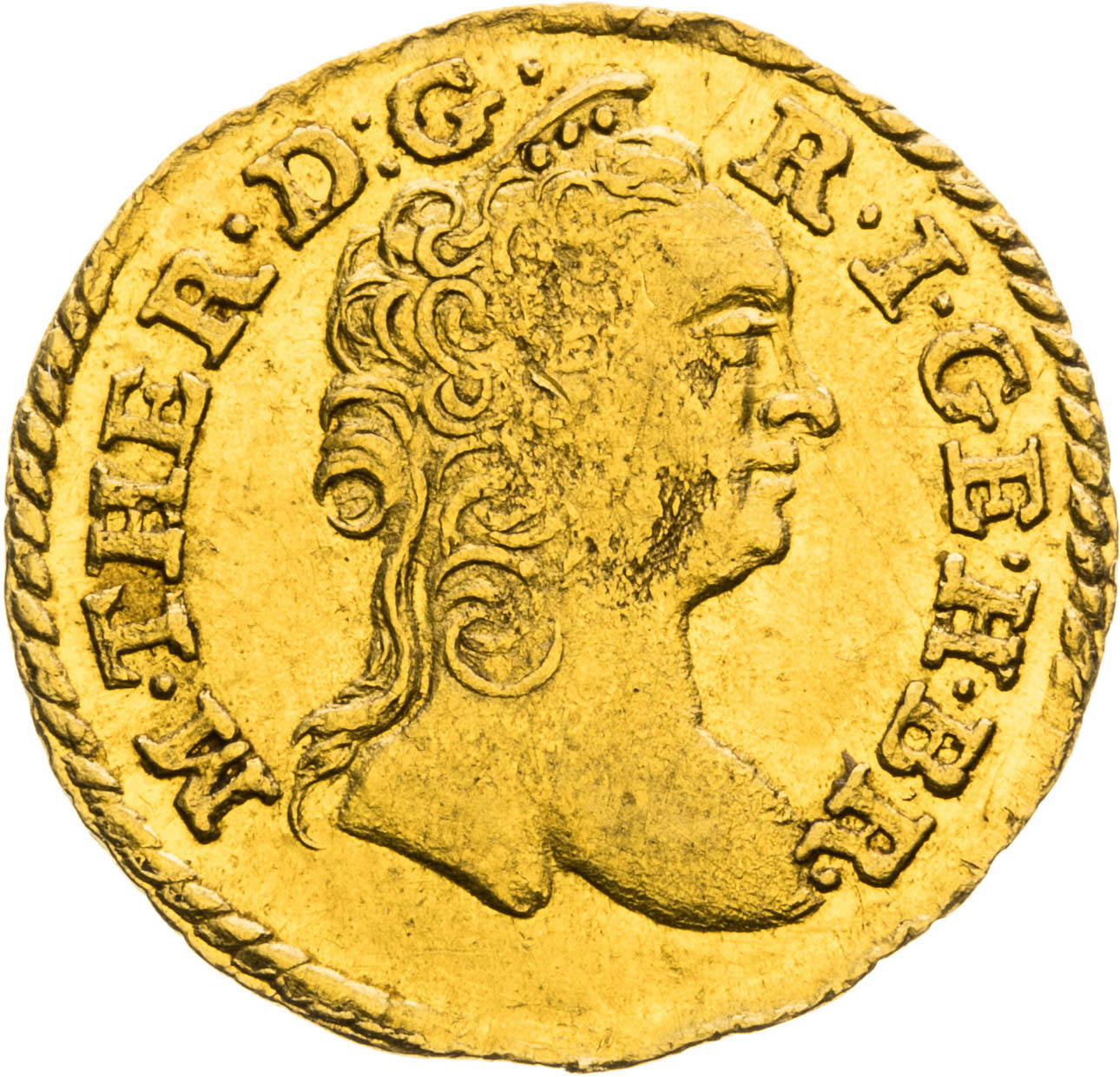 1/4 Dukát 1752 - averz