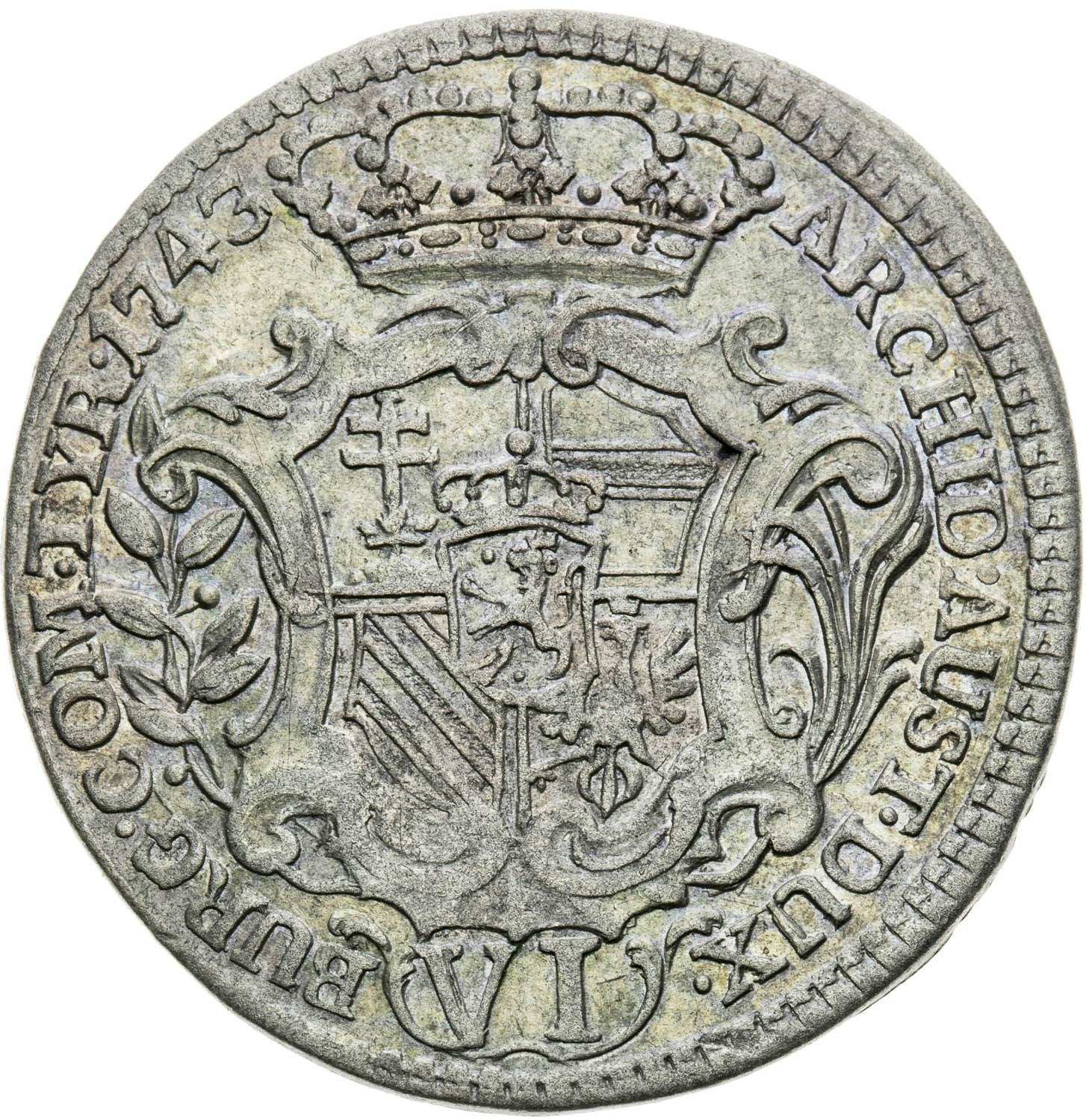 VI Grajciar 1743 - reverz