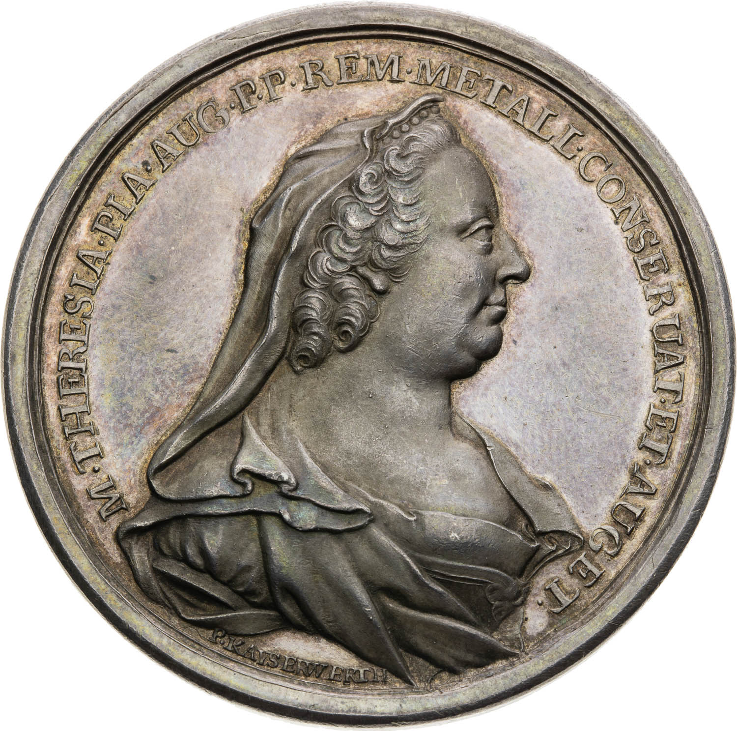 Silver medal 1765 - front