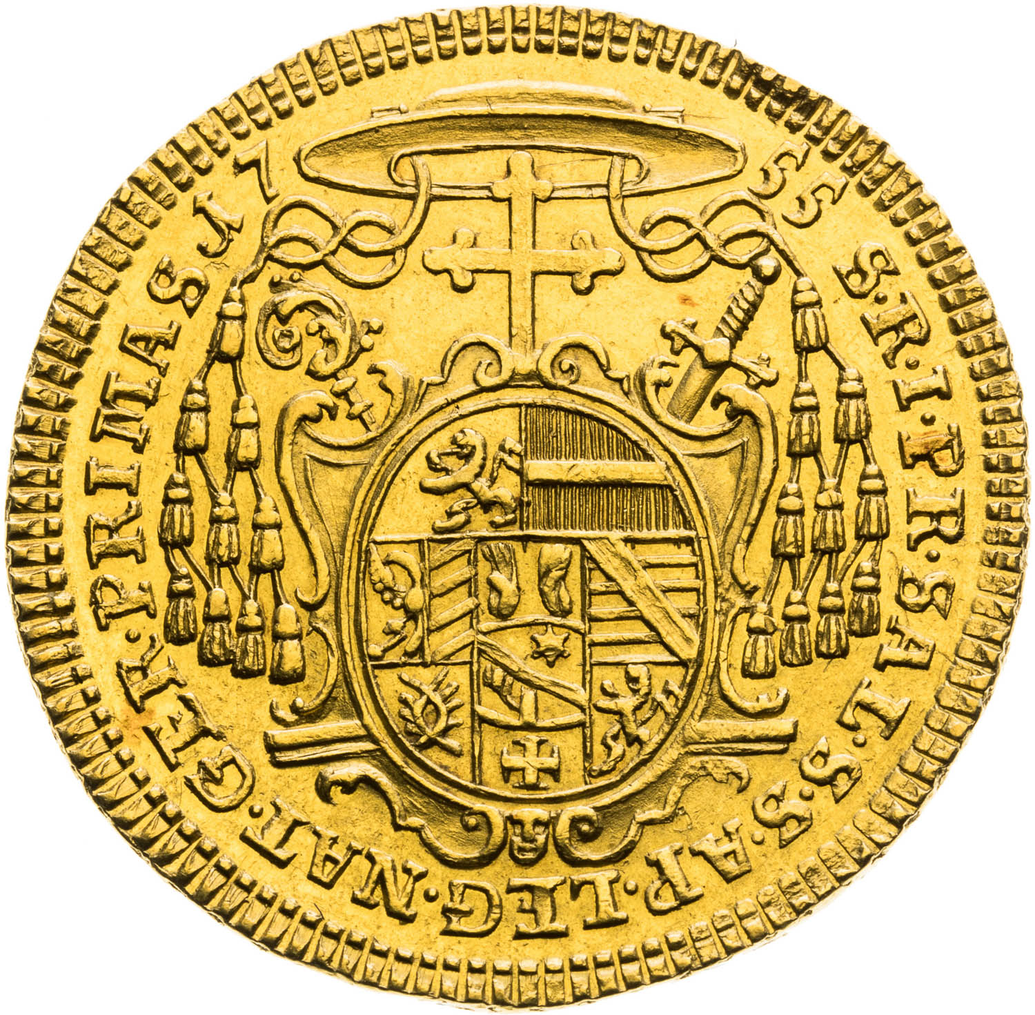 2 Ducats 1755 - back
