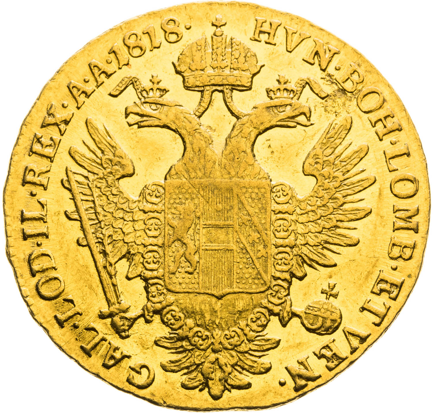 Dukát 1818 - reverz