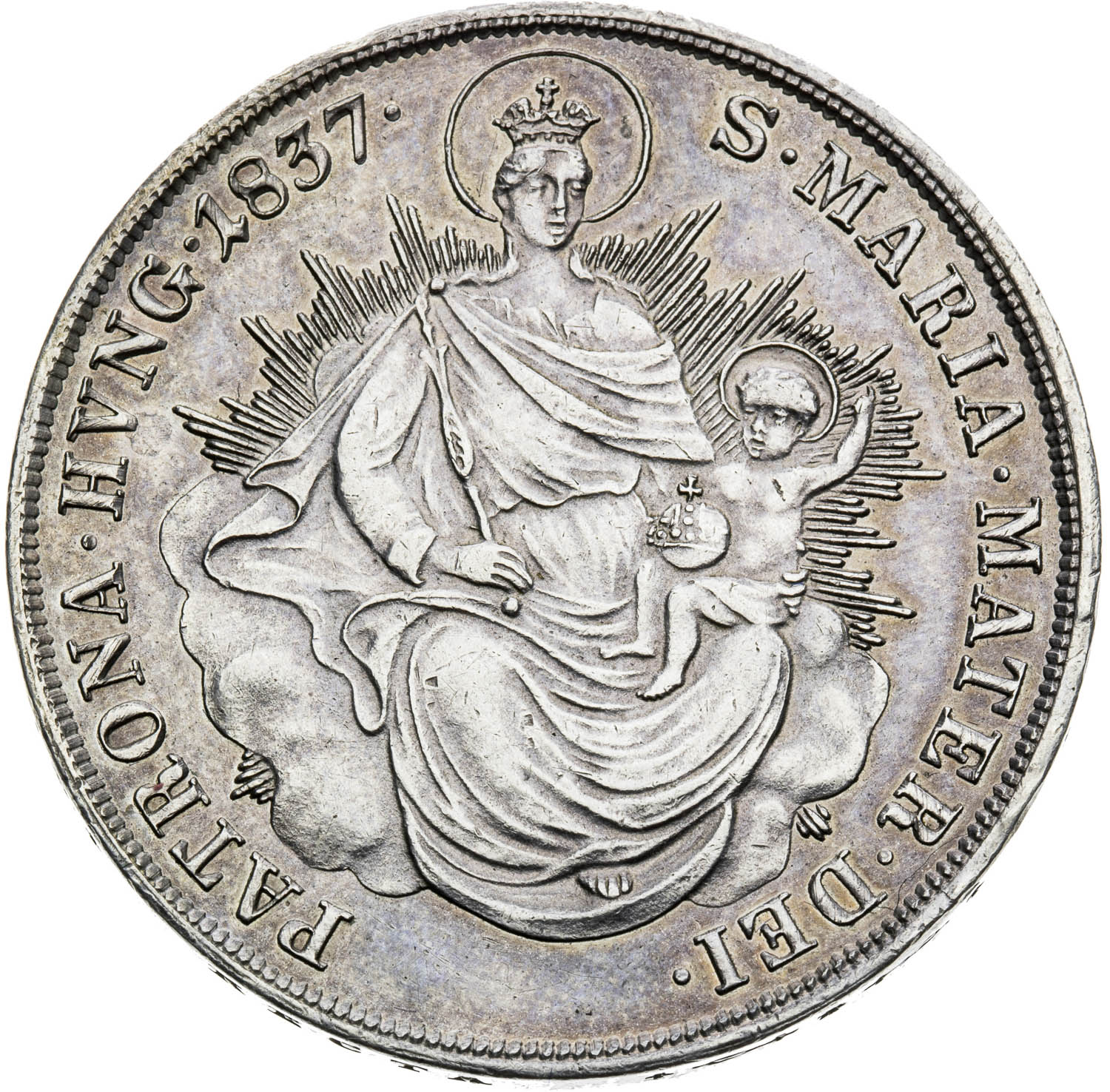 1/2 Toliar 1837 - reverz