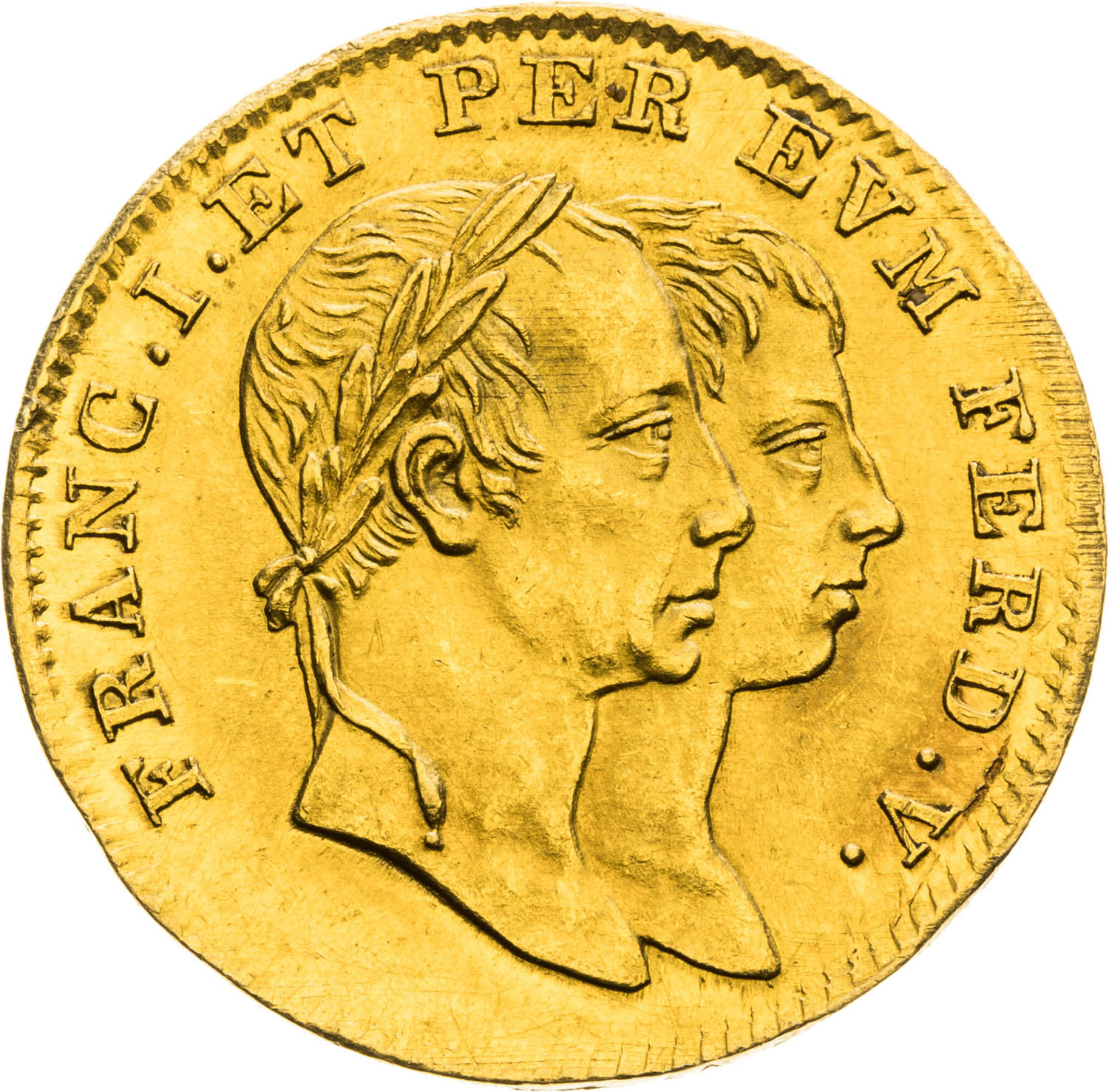 Gold token (Ducat) - front
