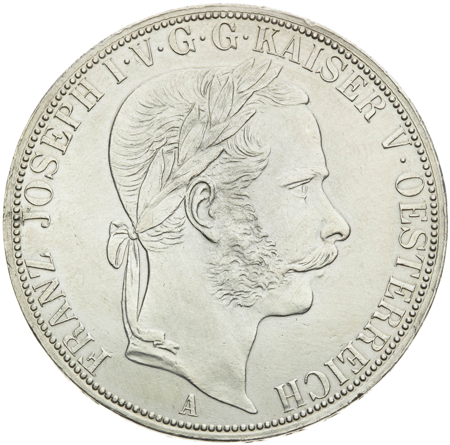 Spolkový 2 toliar 1866 - averz