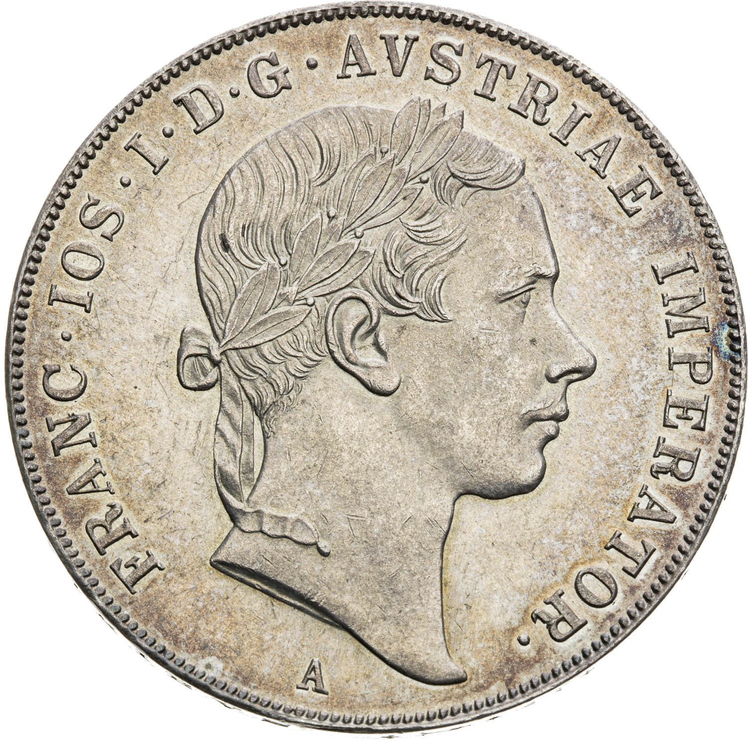 Konvenčný toliar 1853 - averz