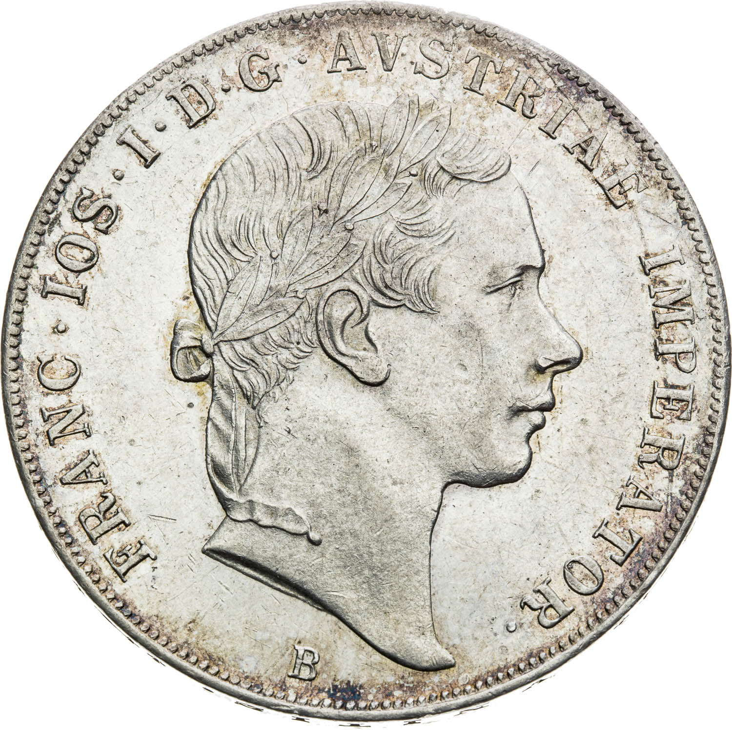 Konvenčný toliar 1853 - averz