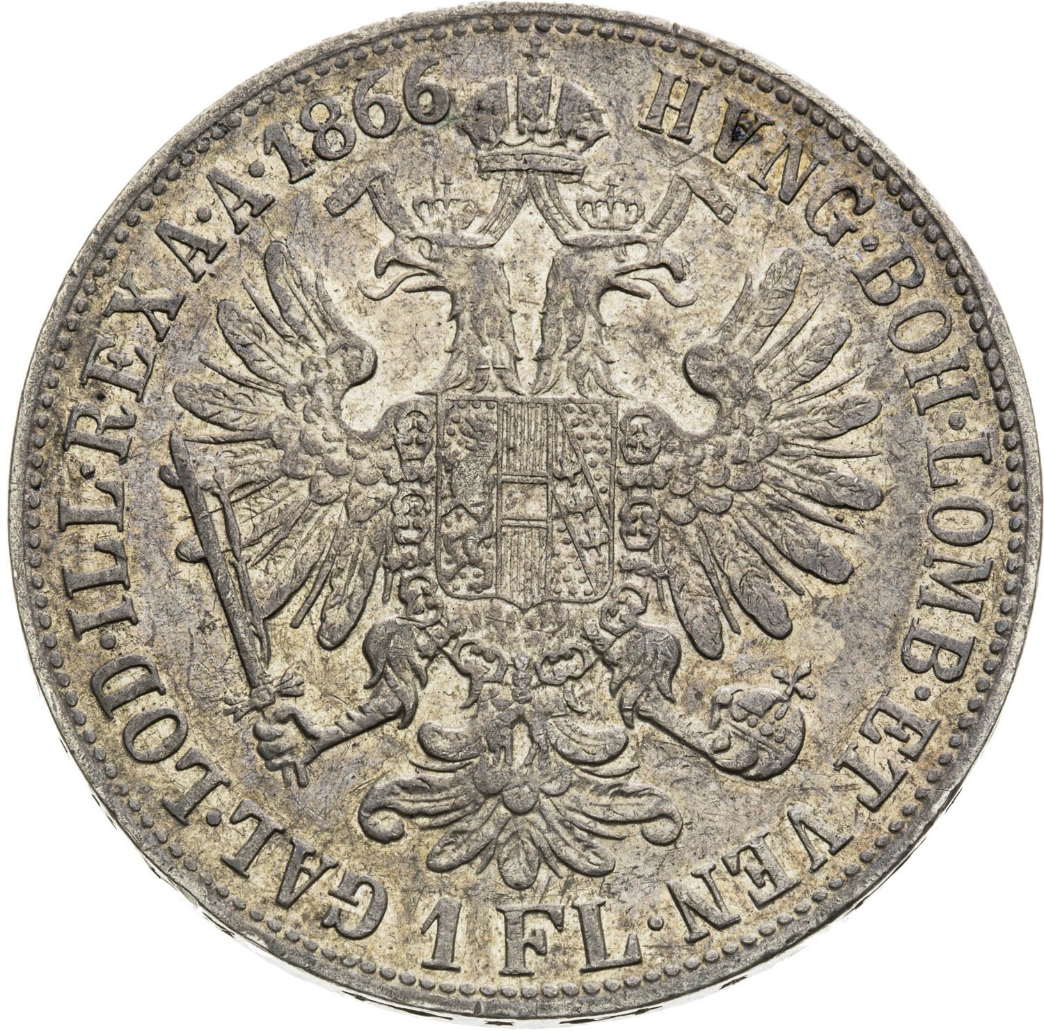 Gulden 1866 - back