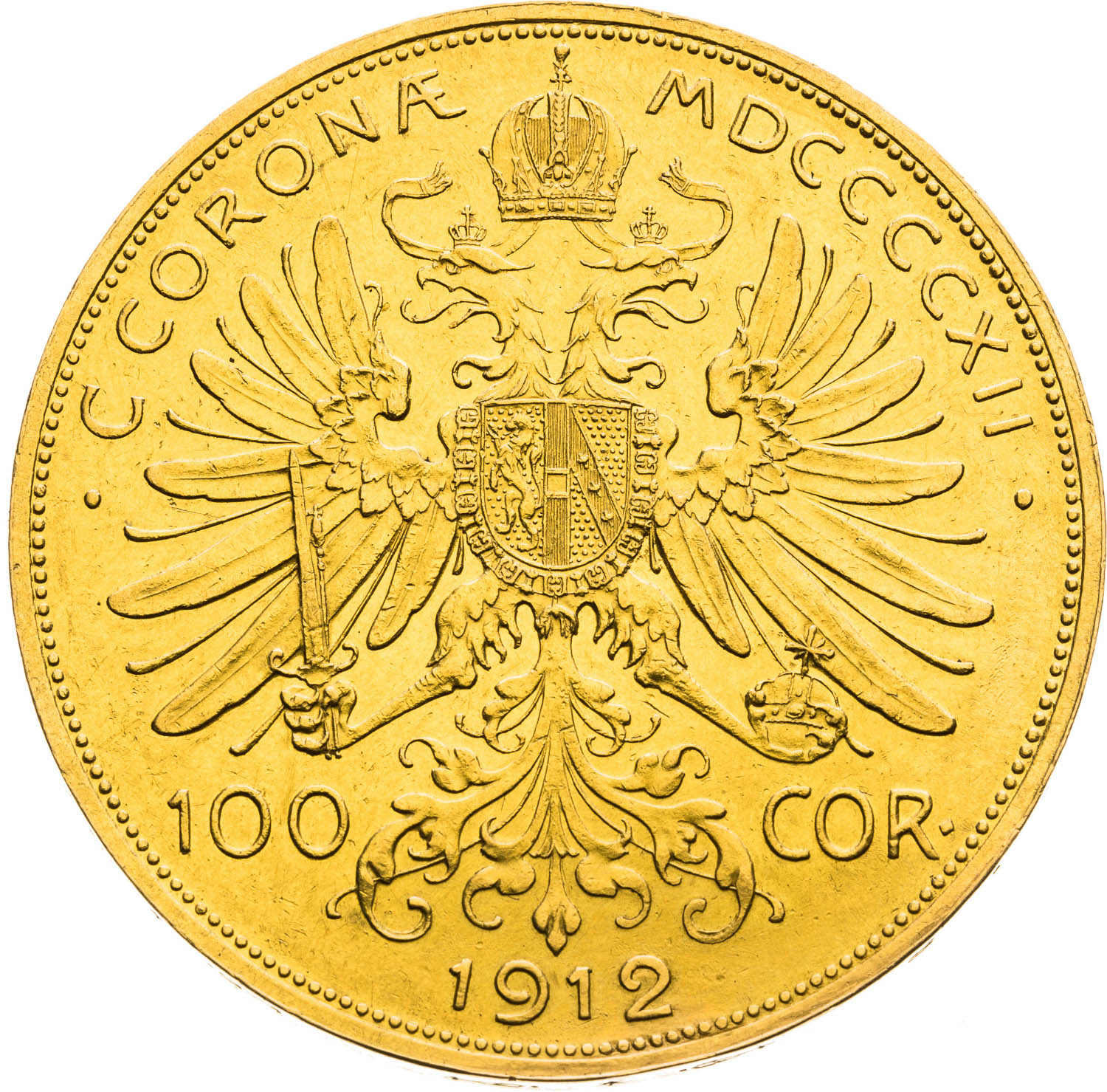 100 Corona 1912 - back