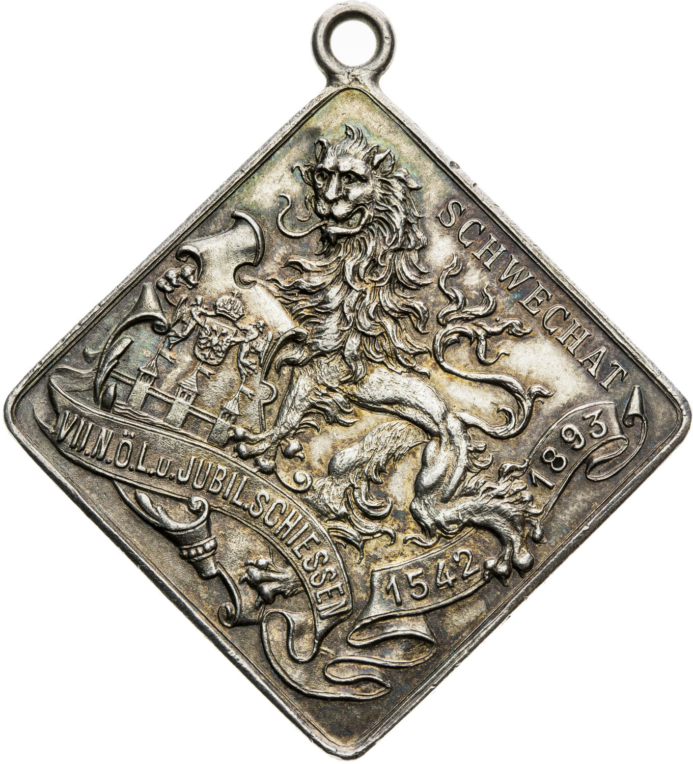 Silver medal 1893 (Clipe) - back