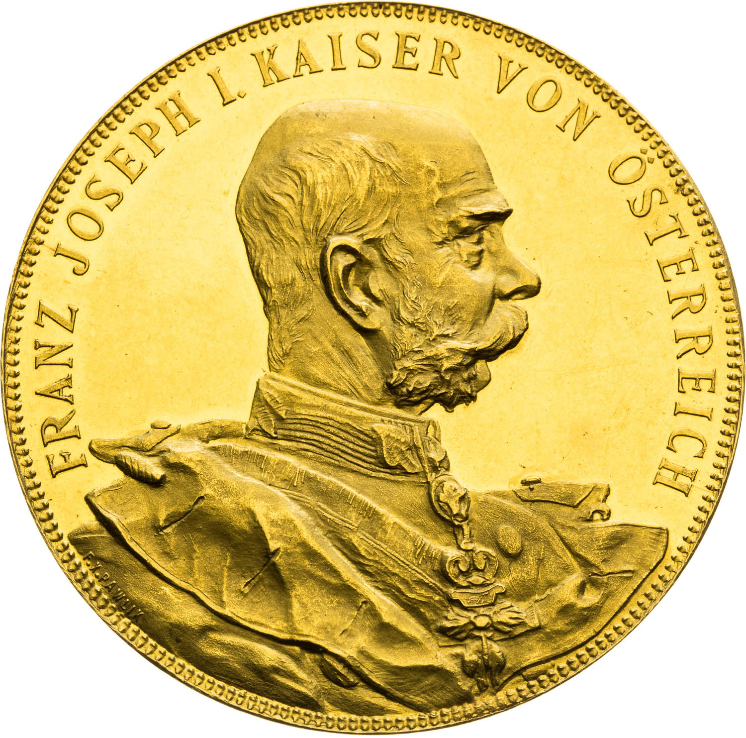 Zlatá medaila 1896 (4 Dukát) - averz