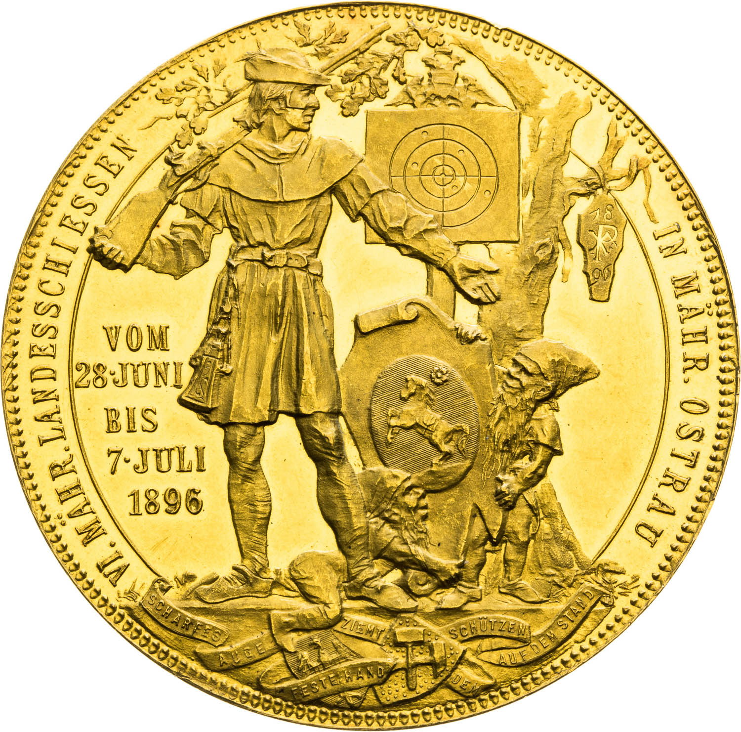 Zlatá medaila 1896 (4 Dukát) - reverz
