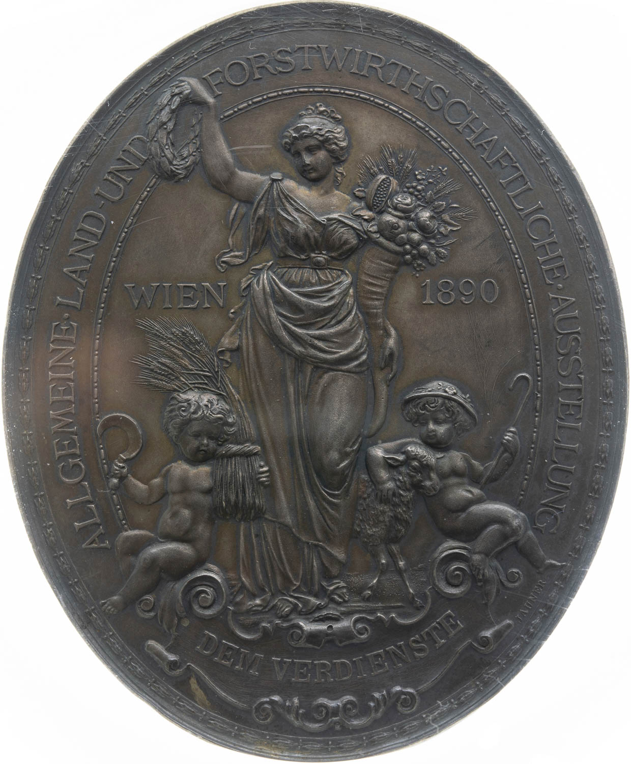 Silver medal 1890 - front