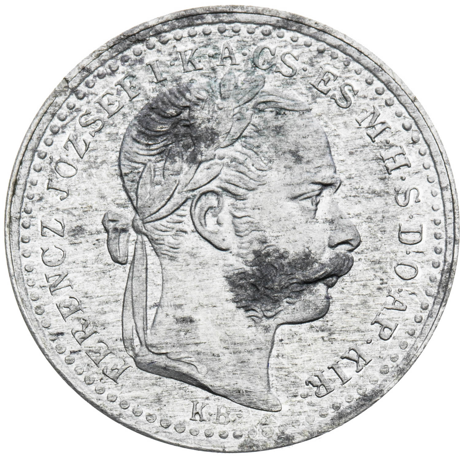 10 krejcar 1889 (zkušební ražba) - avers