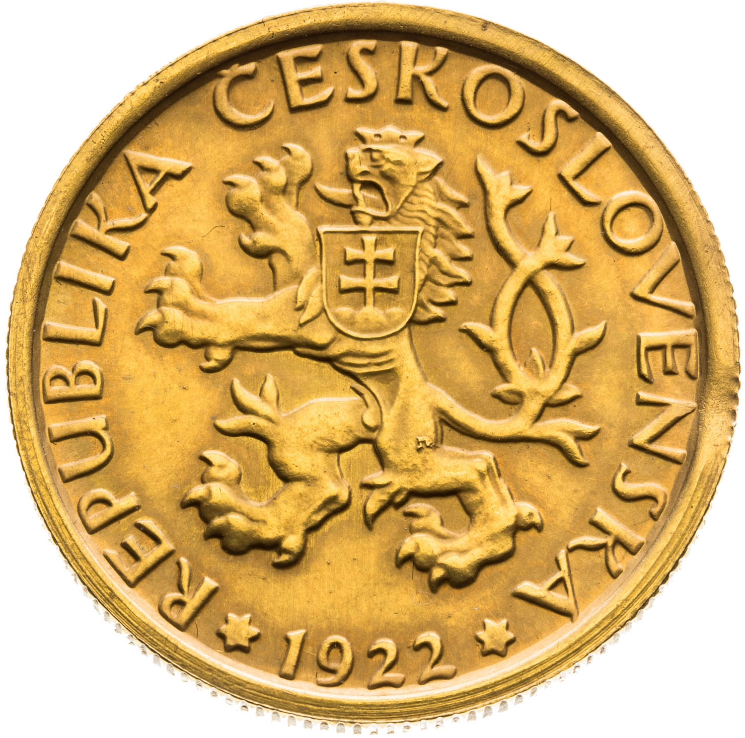 1 Kč 1922 - revers