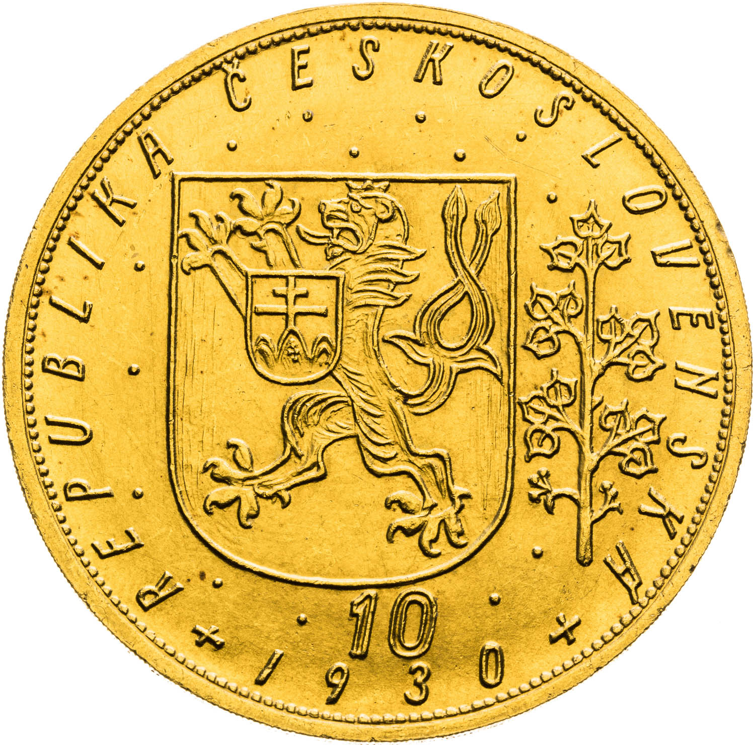 10 Ducats 1930 - back