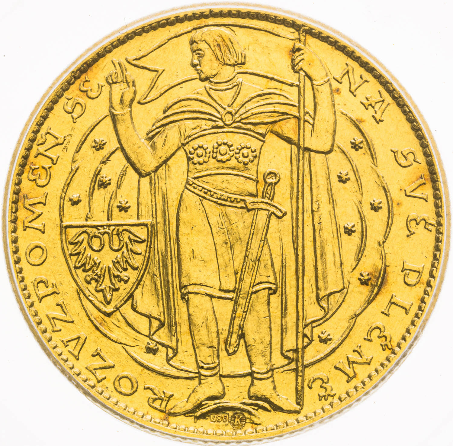 Gold medal 1929 (5 Ducats) - back