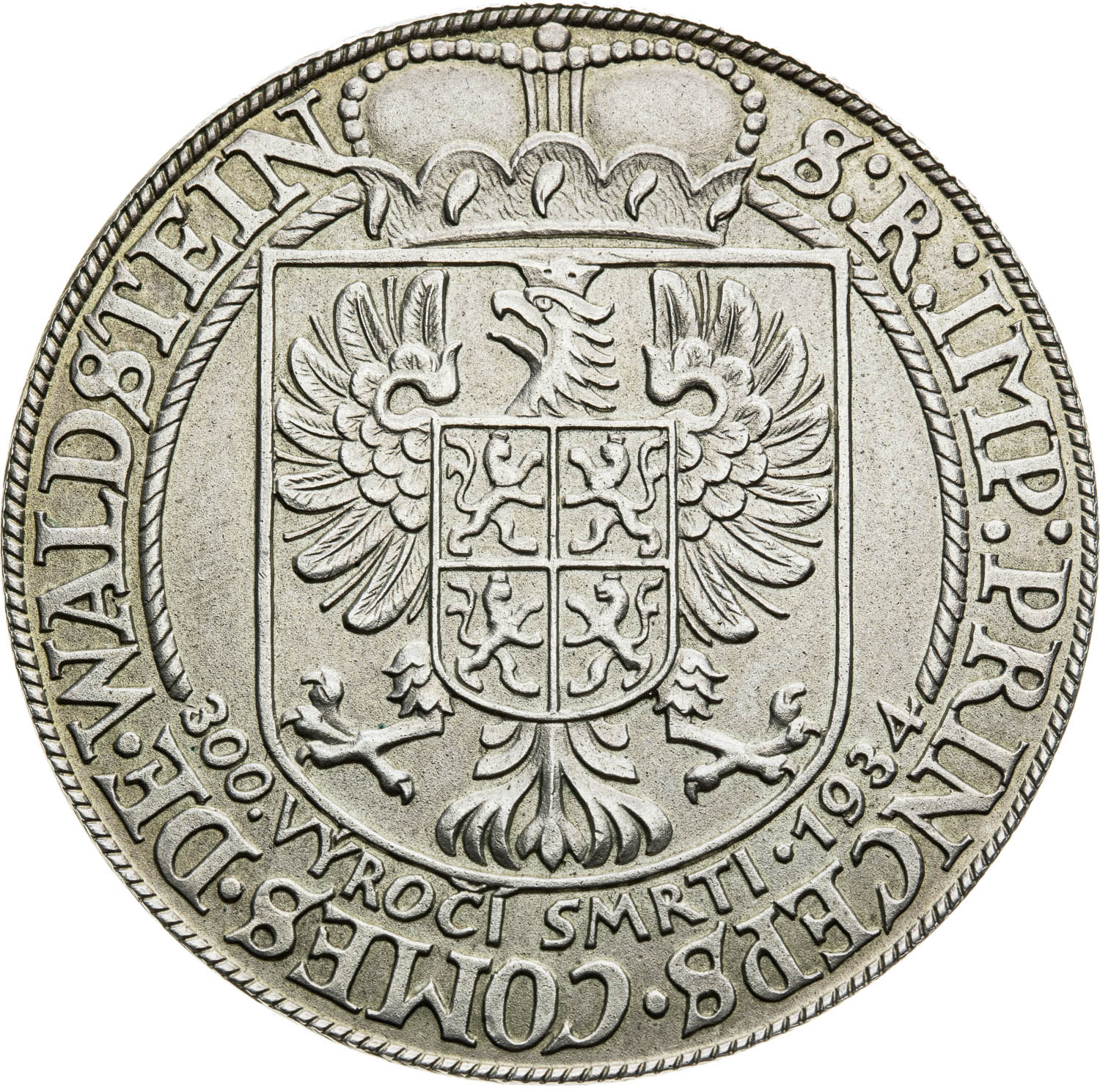Strieborná medaila 1934 (matná verze) - reverz