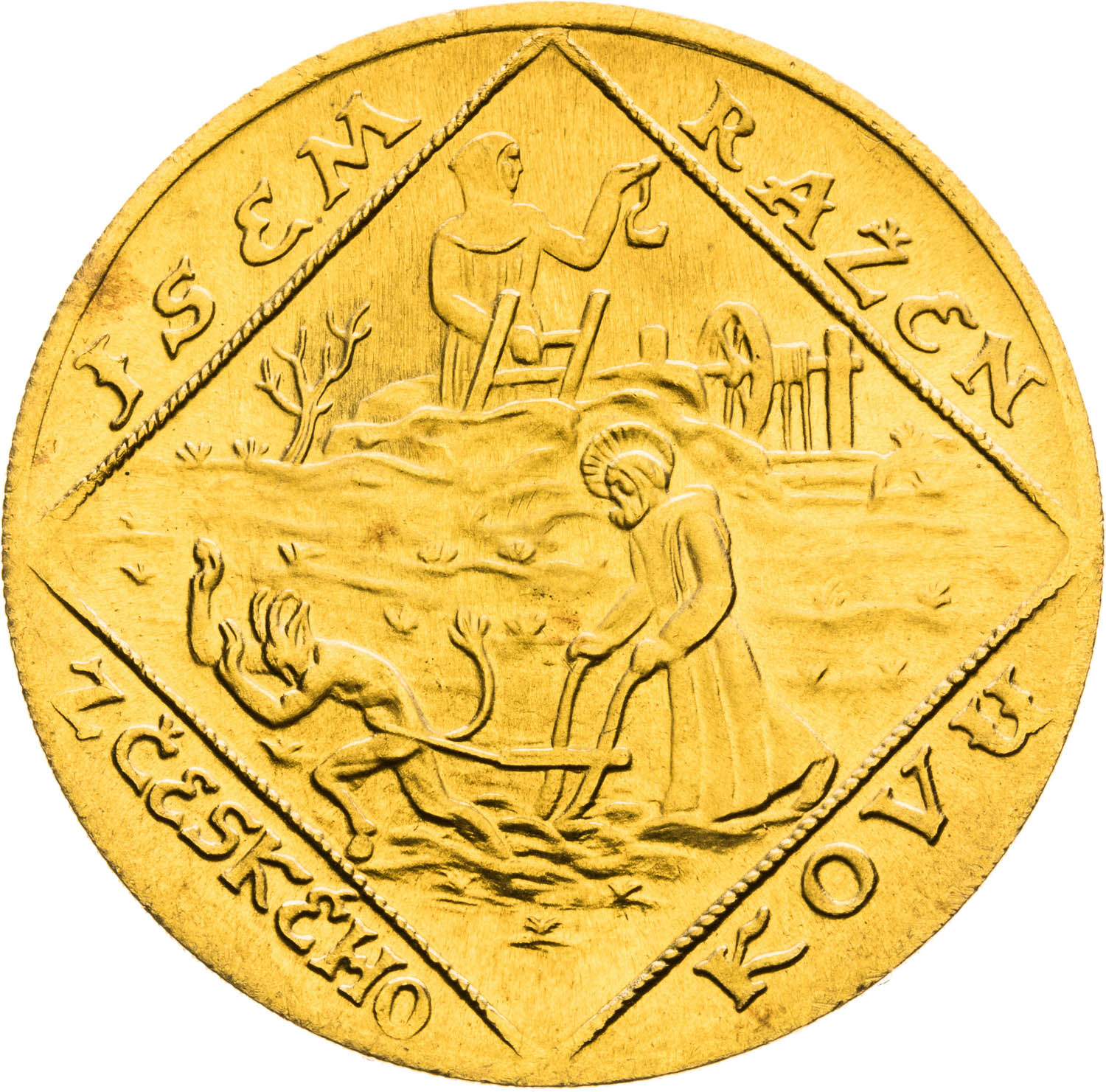 Gold medal 1928/1974 (4 Ducats) - back