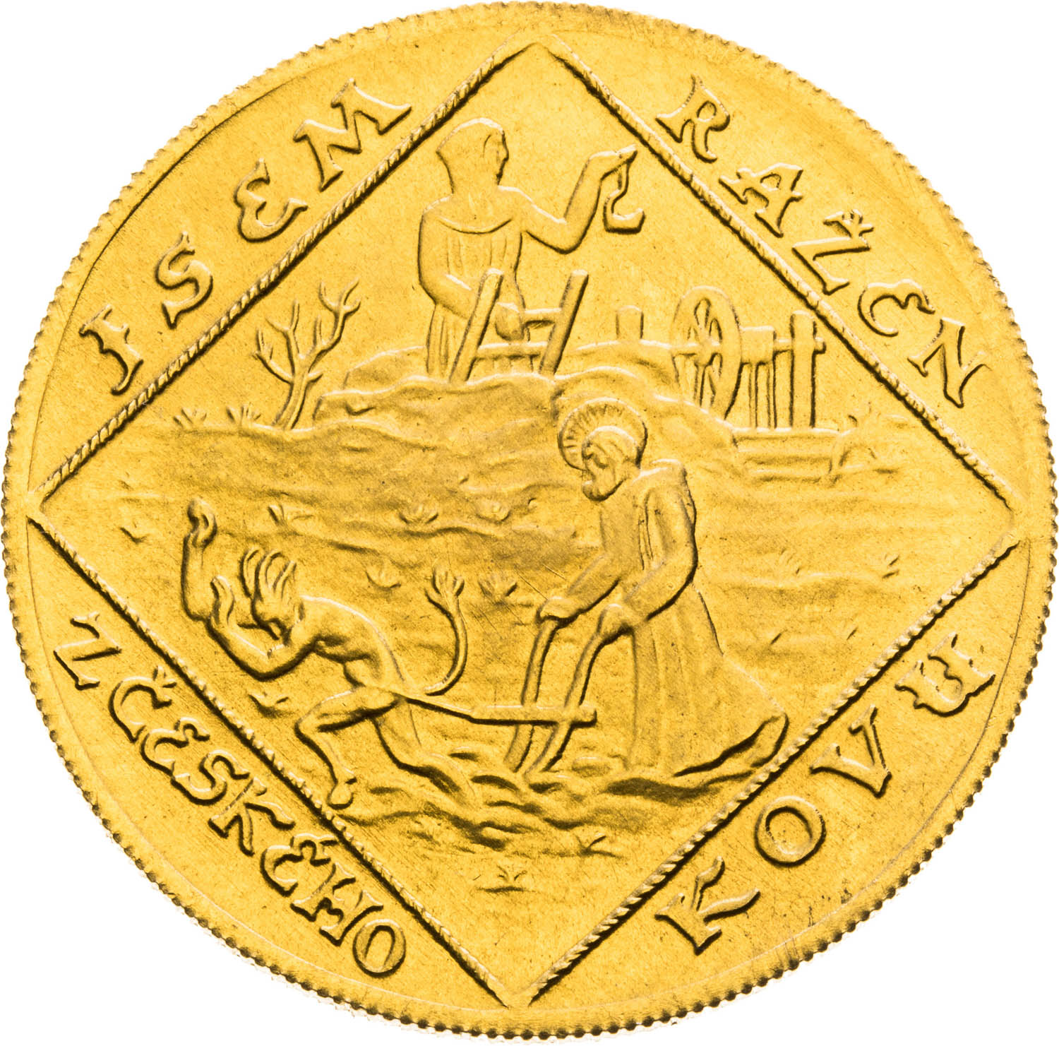 Gold medal 1928/1974 (2 Ducats) - back