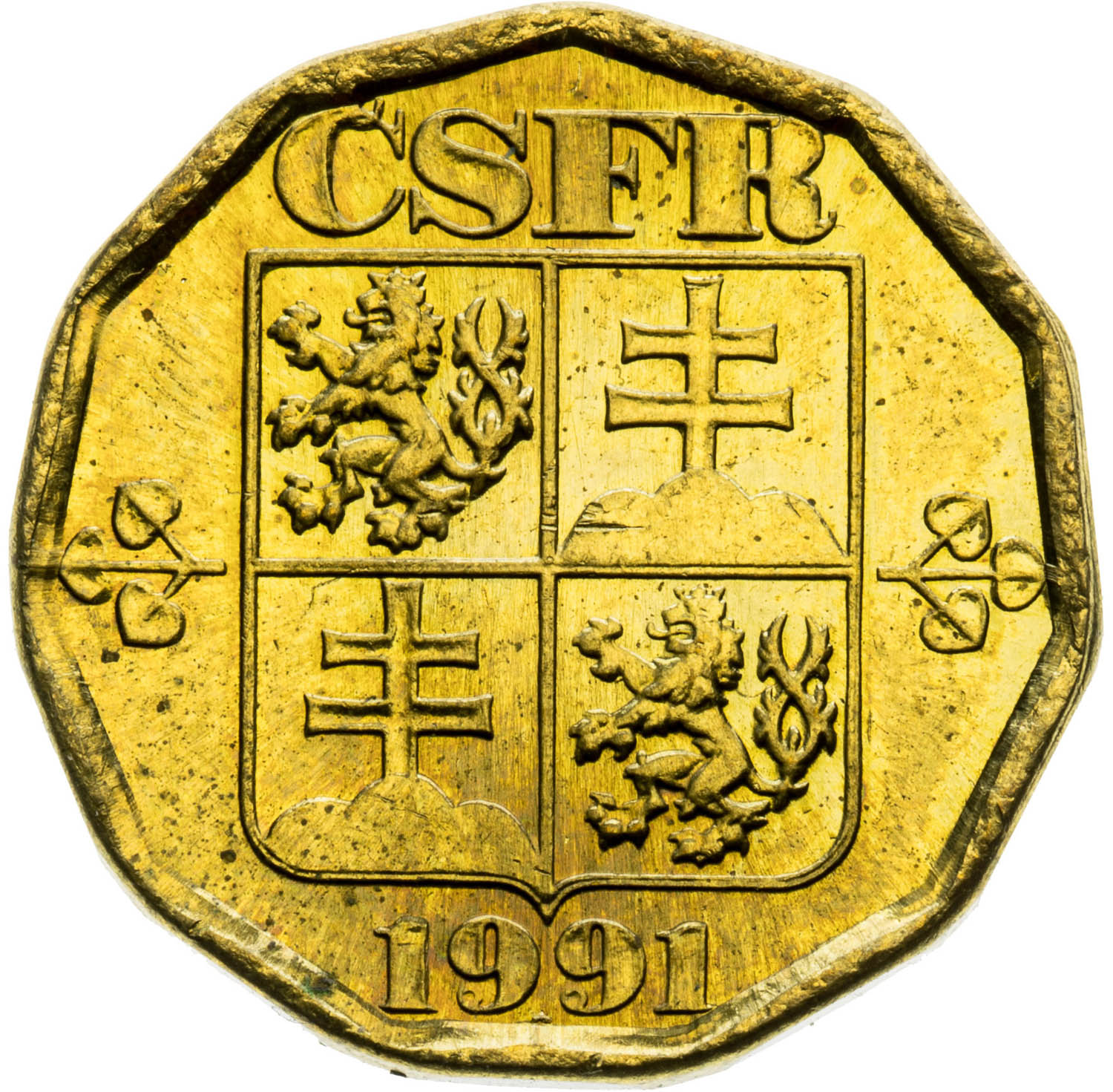 20 Haléř 1991 (zkušební ražba) - avers