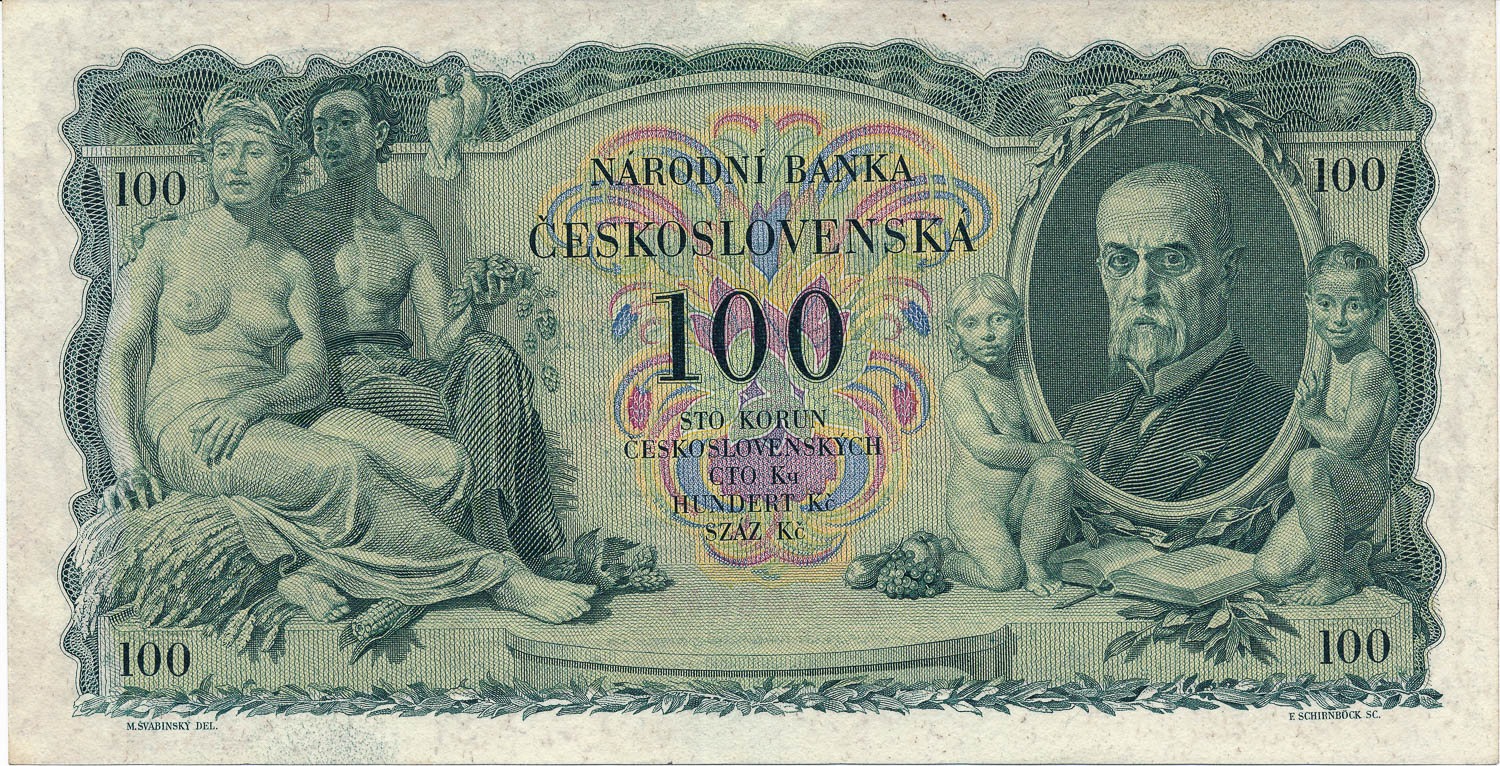 100 Koruna 1931 - back
