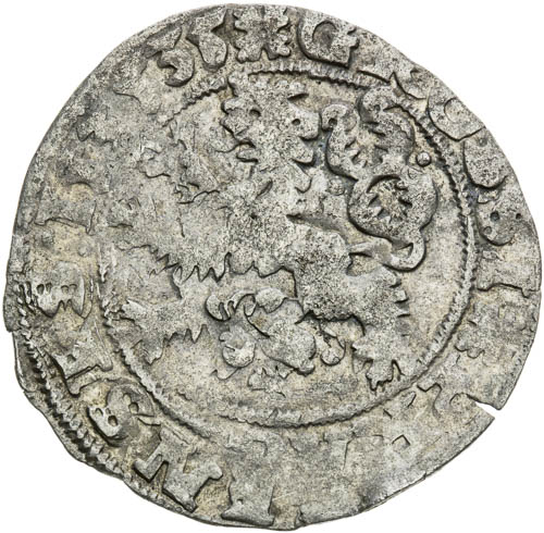 Pražský groš 1535 - revers