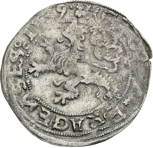 Pražský groš 1539 - revers