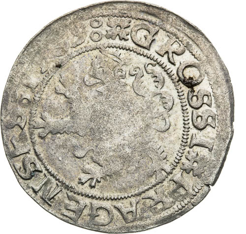 Pražský groš 1539 - avers