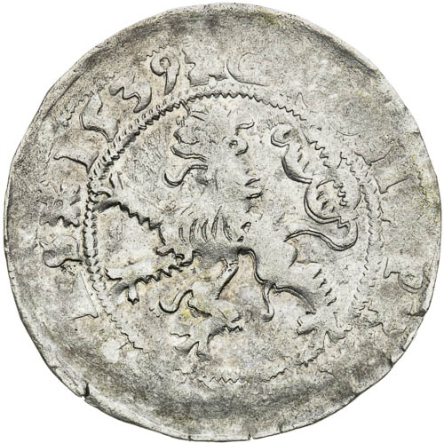 Pražský groš 1539 - revers