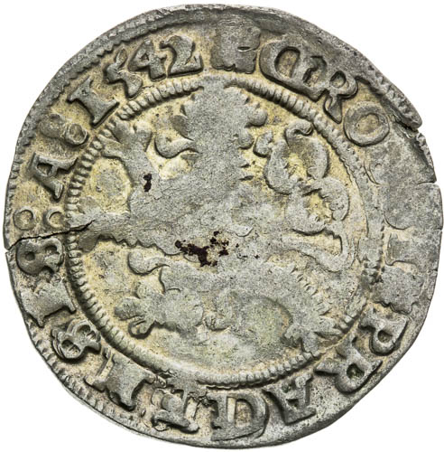 Pražský groš 1542 - revers