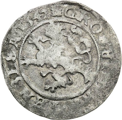 Pražský groš 1542 - revers