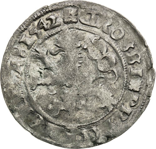 Pražský groš 1542 - avers
