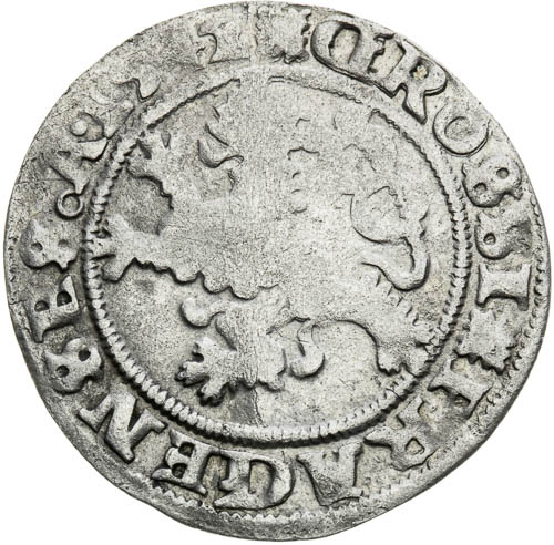 Pražský groš 1542 - revers