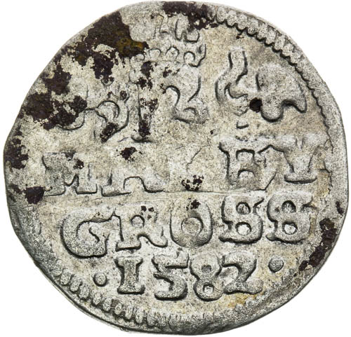 Malý groš 1582 - revers