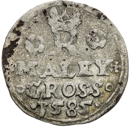 Malý groš 1585 - revers