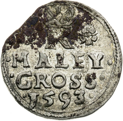 Malý groš 1593 - revers