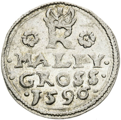 Malý groš 1596 - revers