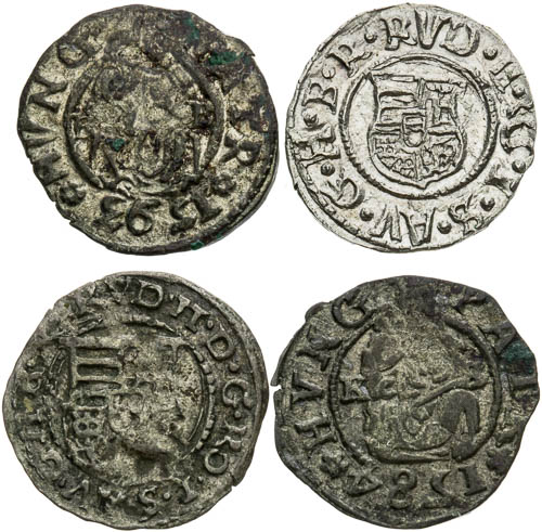 Lot denárů (4 ks) - revers