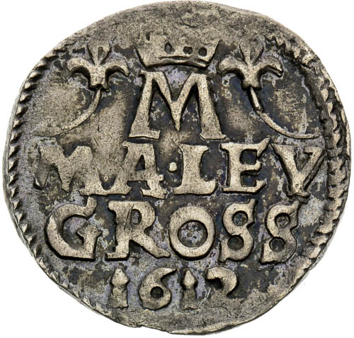 Malý groš 1612 - revers