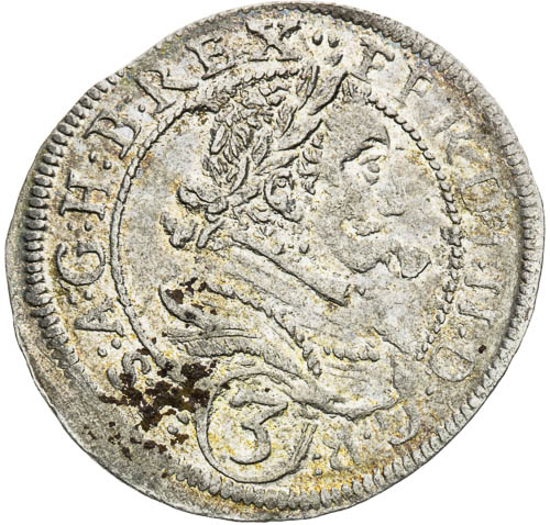 3 Krejcar 1629 - avers