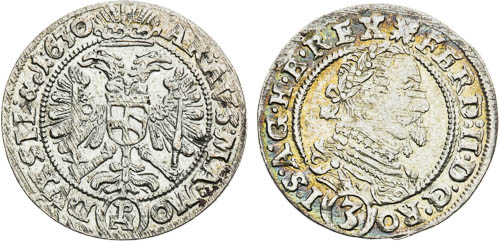 3 Krejcar 1630 (2 ks) - avers