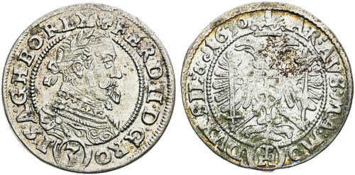 3 Krejcar 1630 (2 ks) - revers