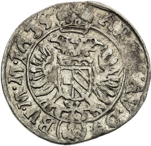 3 Krejcar 1635 - revers