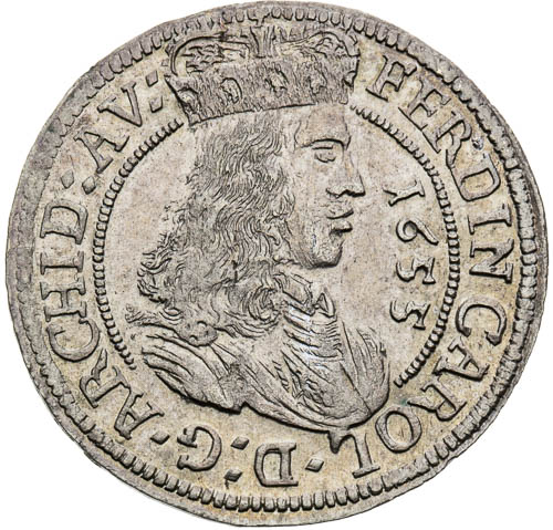 3 Krejcar 1655 - avers