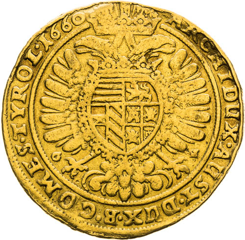 3 Dukát 1660 - revers