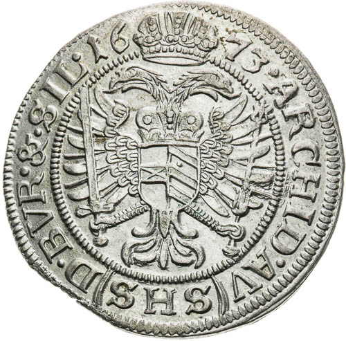 6 Krejcar 1673 - revers