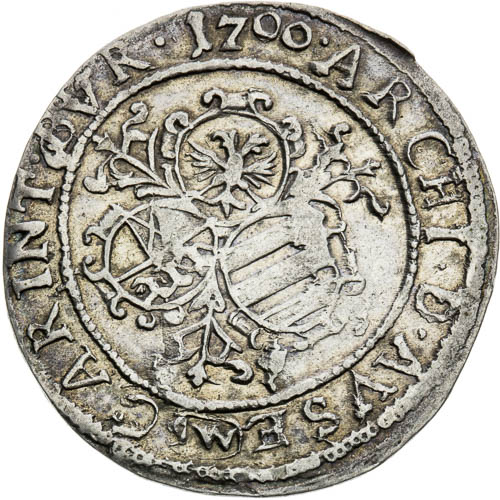 3 Krejcar 1700 - revers