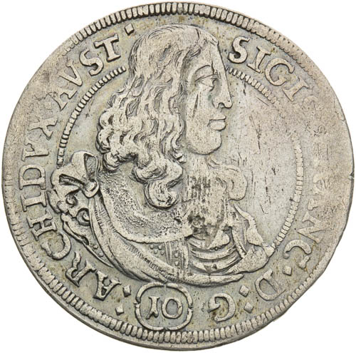 10 Krejcar 1664 - avers