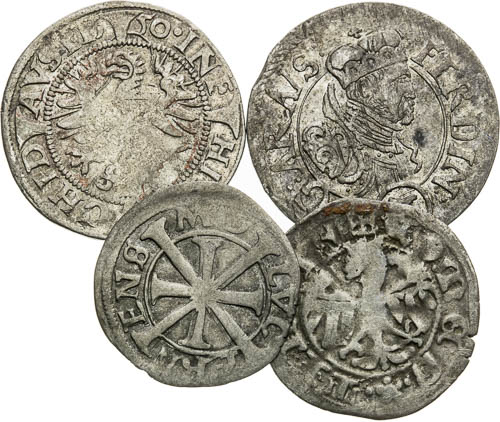 Konvolut stříbrných mincí (4 ks) - reverz
