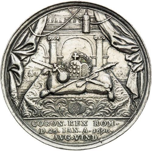 Stříbrná medaile 1690 - revers